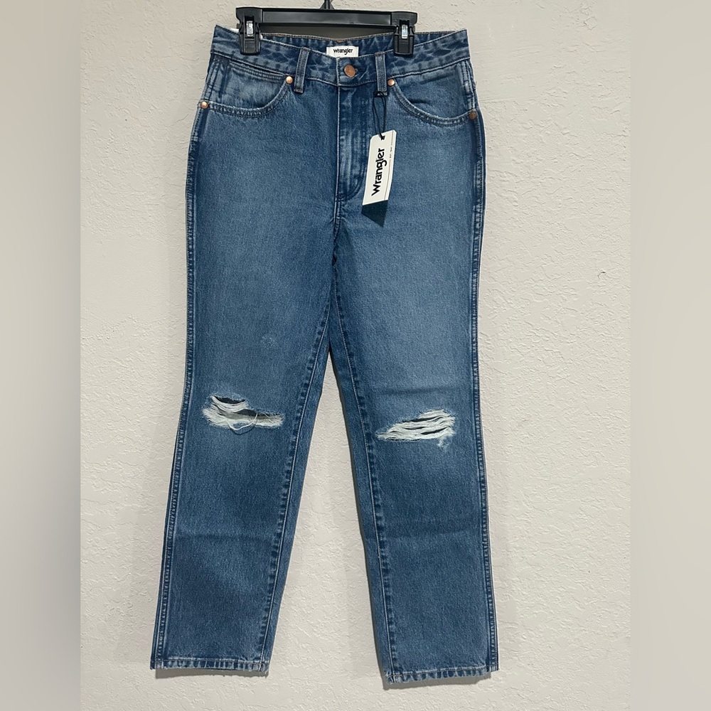 Wrangler Blue Straight Leg Jeans Classic Style